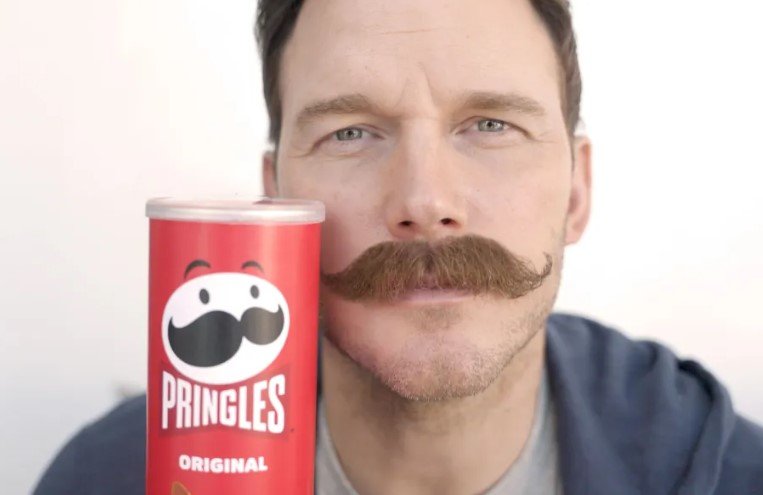 How a Mustache Landed Chris Pratt the Role of Mr. P in Pringles’ Super Bowl Ad